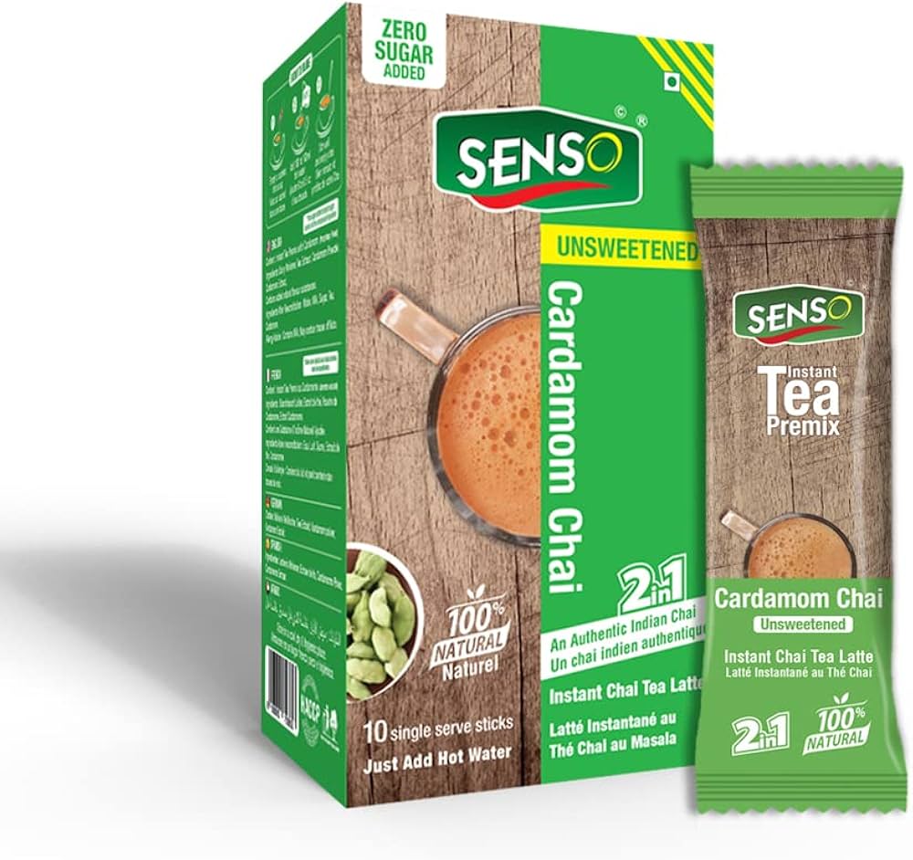 Senso Low Sugar Tea Premix [Cardamom]