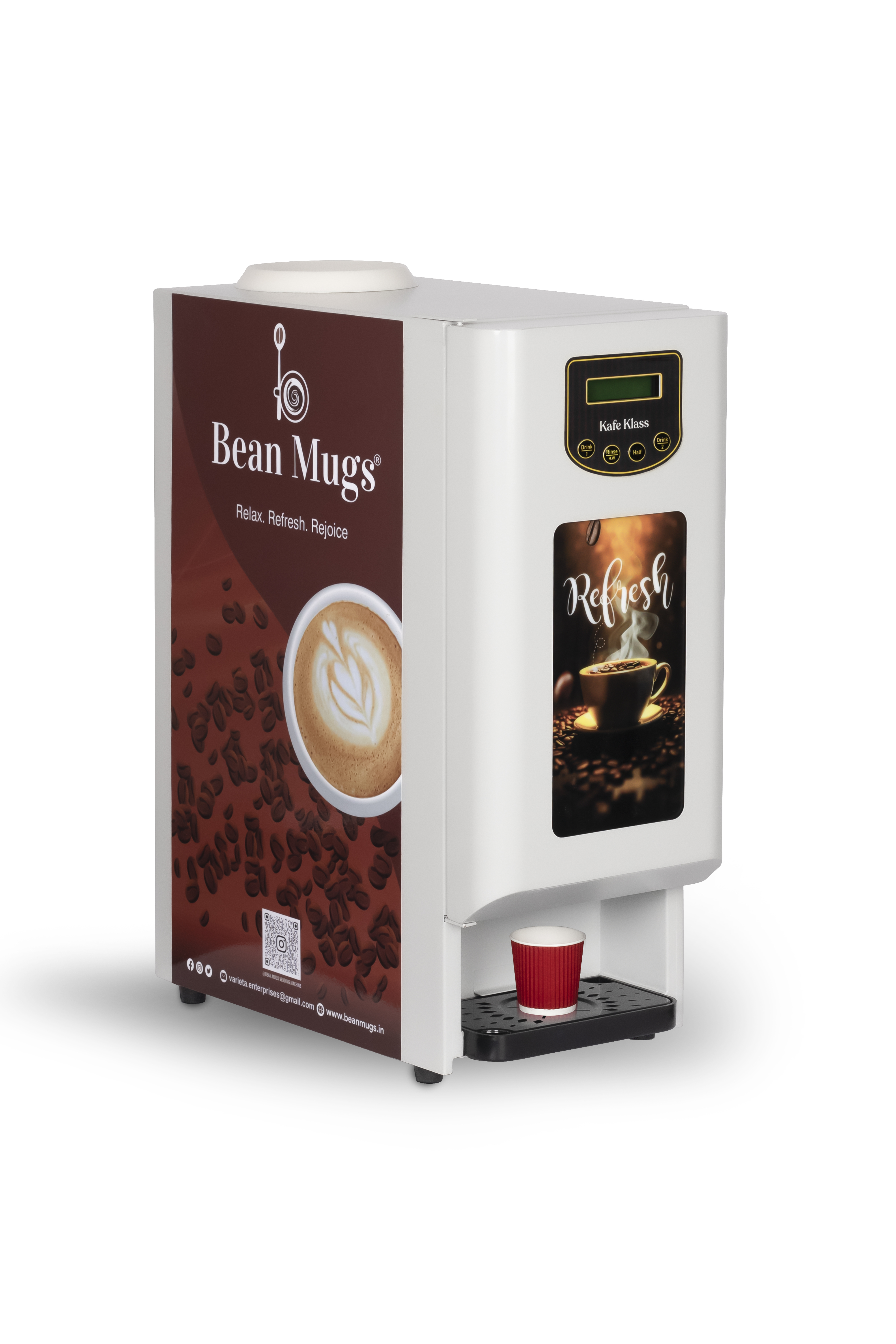 BEAN MUGS CUTE 2 OPTION PREMIX VENDING MACHINE