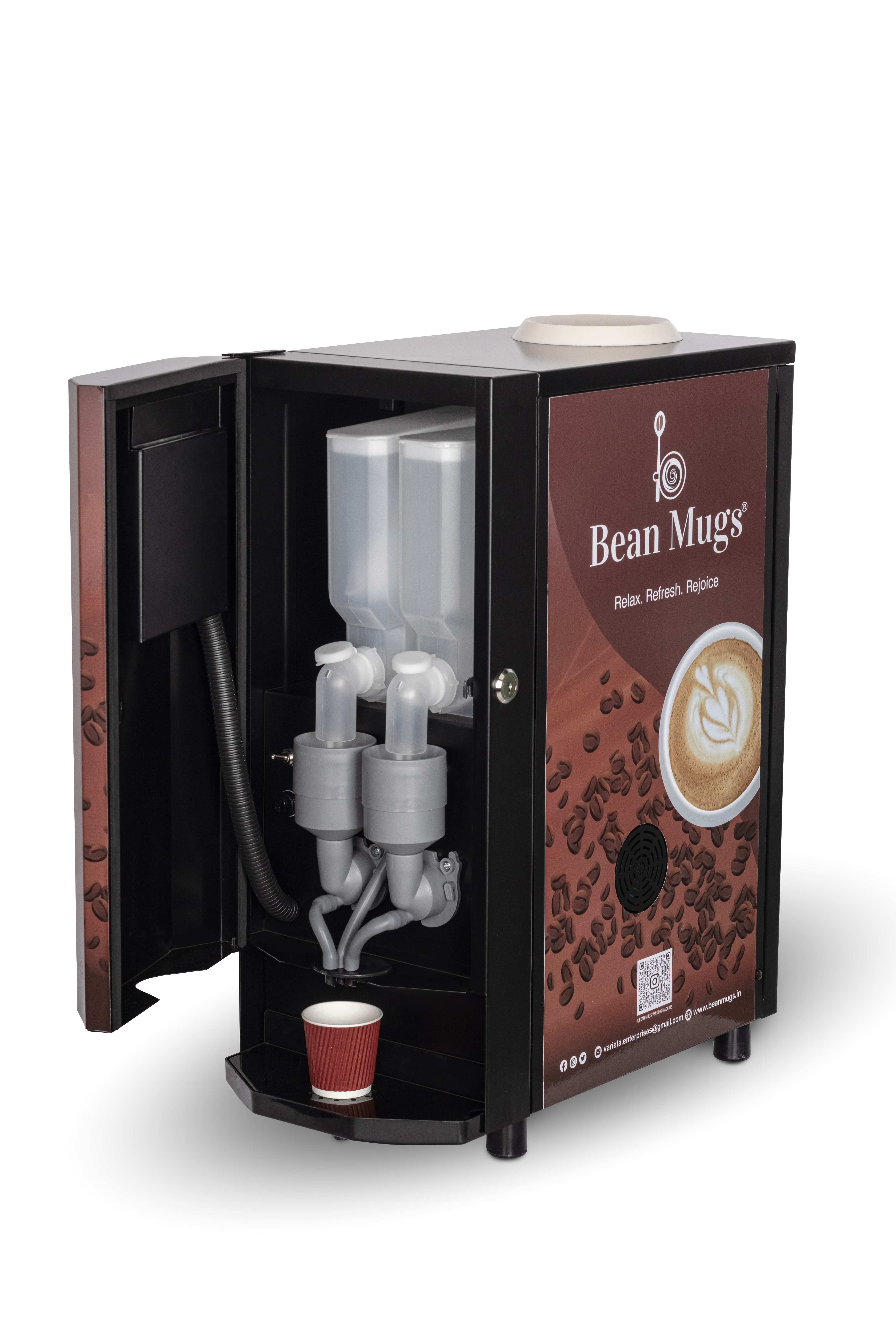 BEAN MUGS KOMFY 2 OPTIONS PREMIX VENDING MACHINE