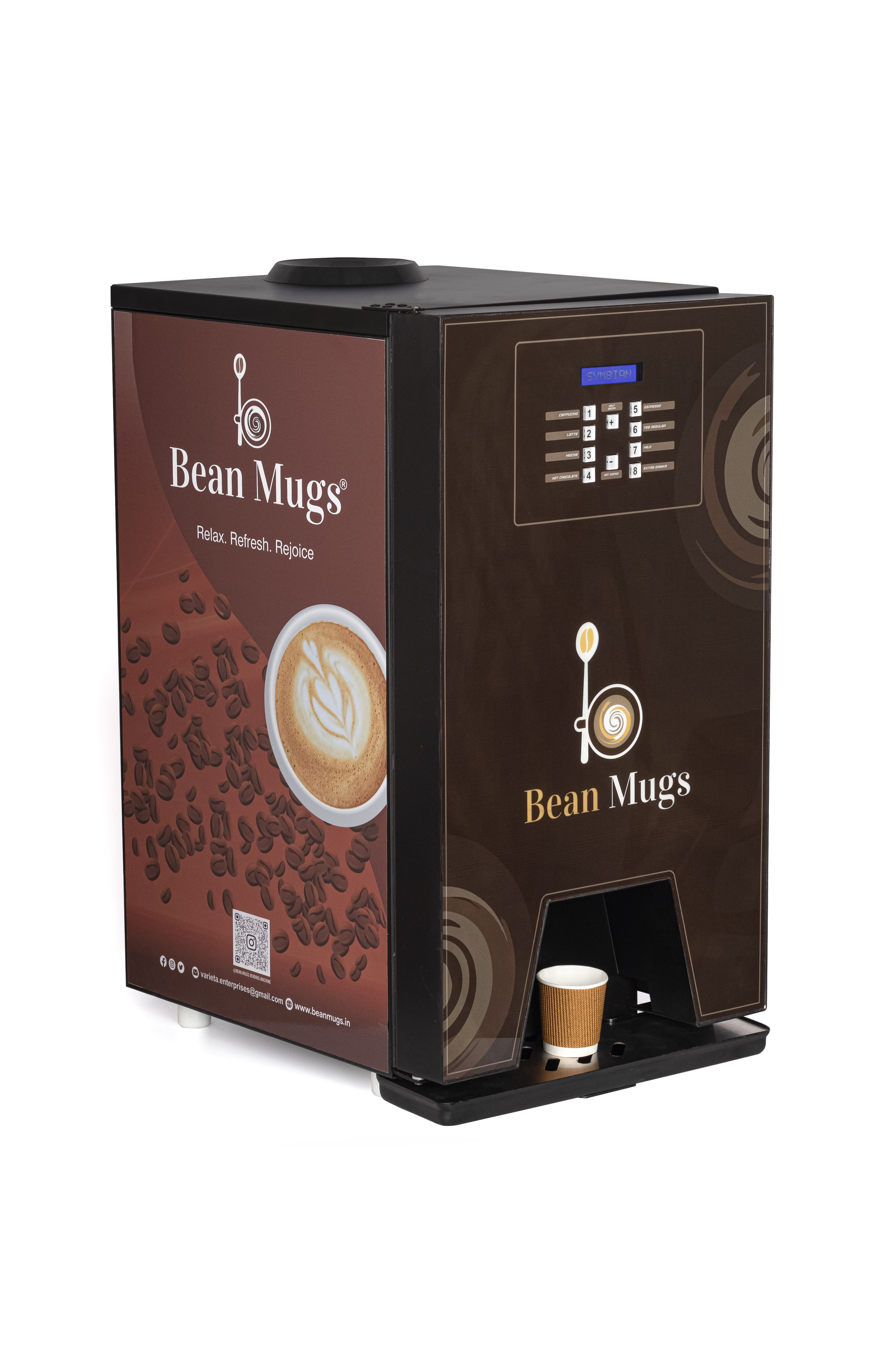 BEAN MUGS SUPERIO 8 OPTION COMBINATION PREMIX MACHINE