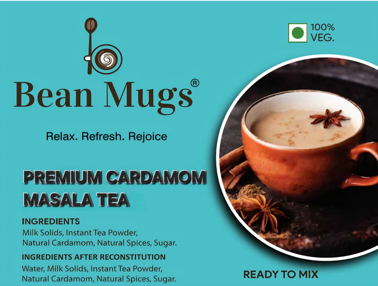 Bean Mugs Premium Cardamom Masala Tea Premix