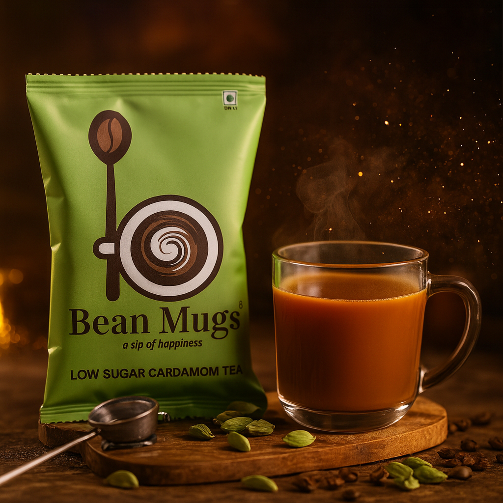 Bean Mugs Low Sugar Tea Premix 1kg [Cardamom]