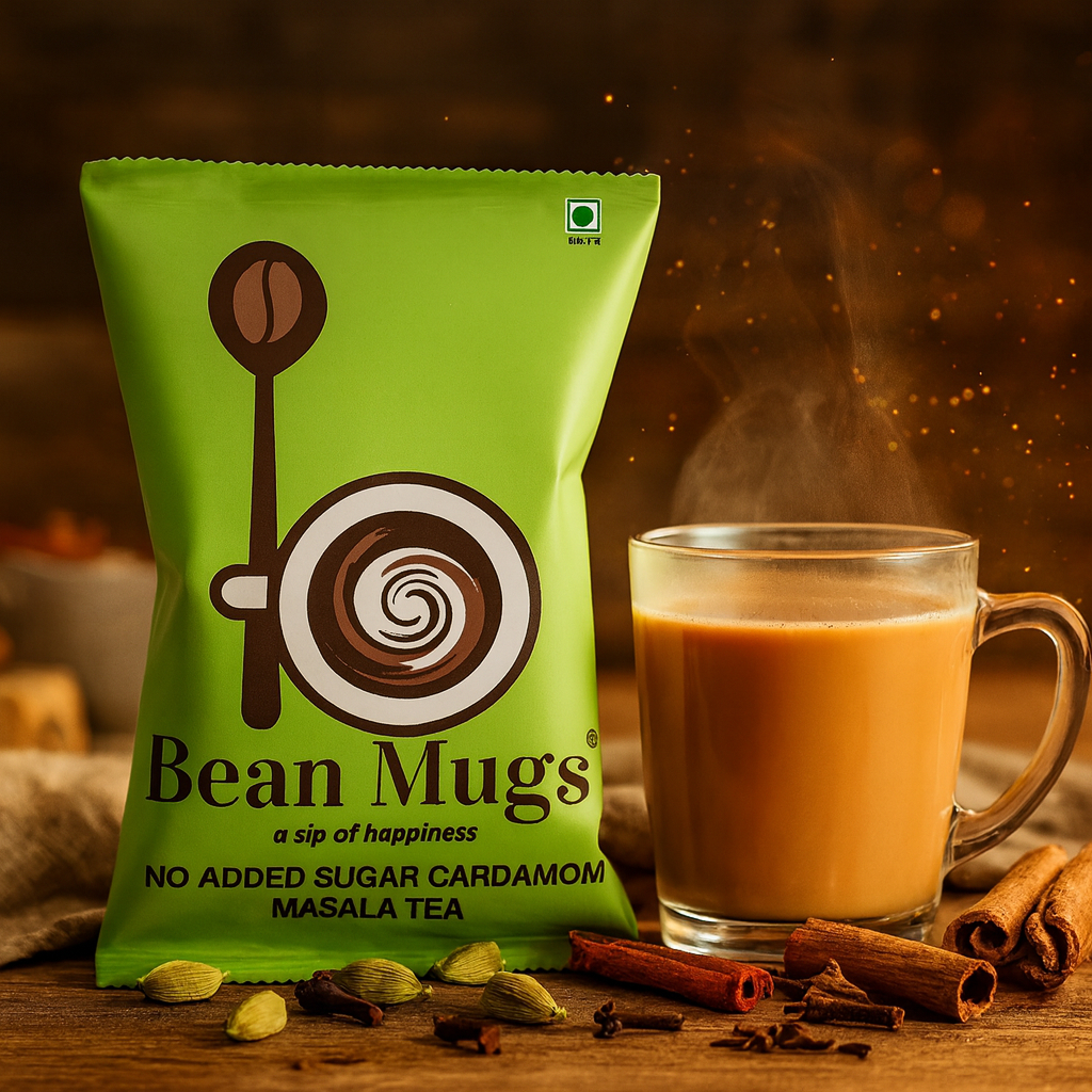 Bean Mugs No Added Sugar  Tea Premix 1kg [Cardamom Masala]