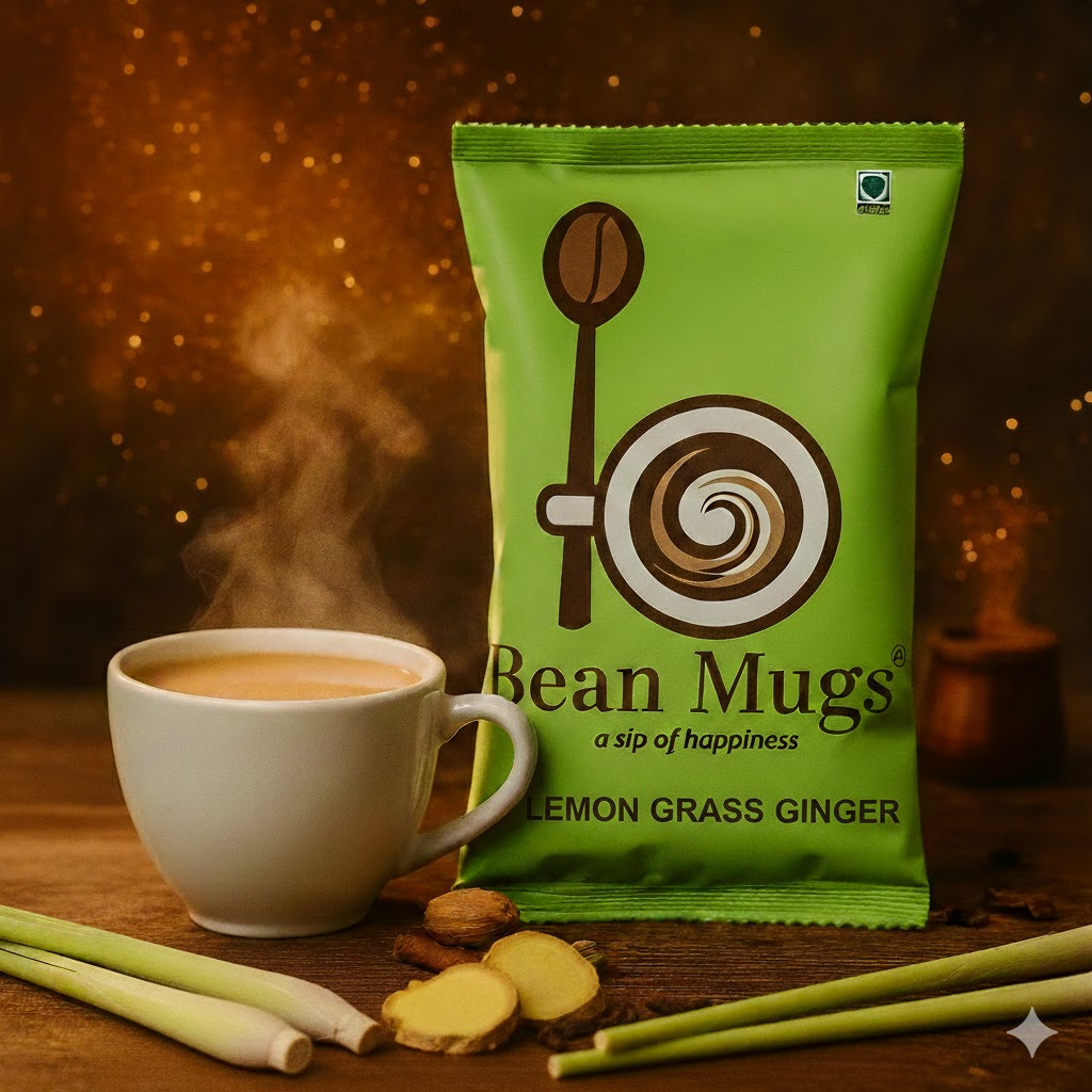 Bean Mugs Premium Lemongrass Ginger Tea Premix 1kg