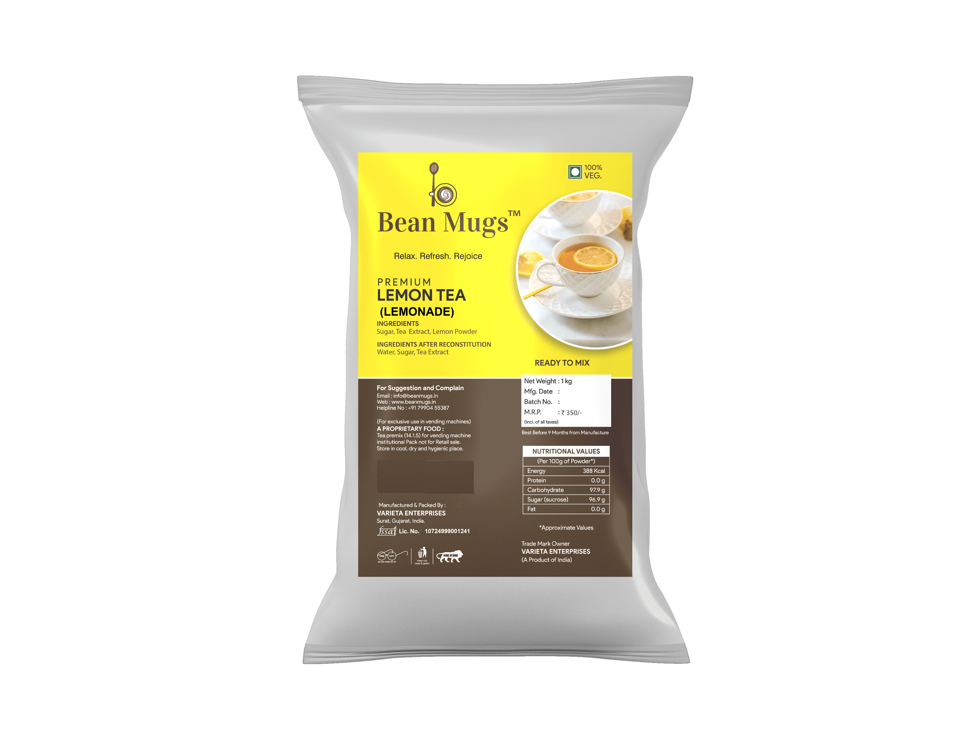 BEAN MUGS LEMON TEA (LEMONADE)